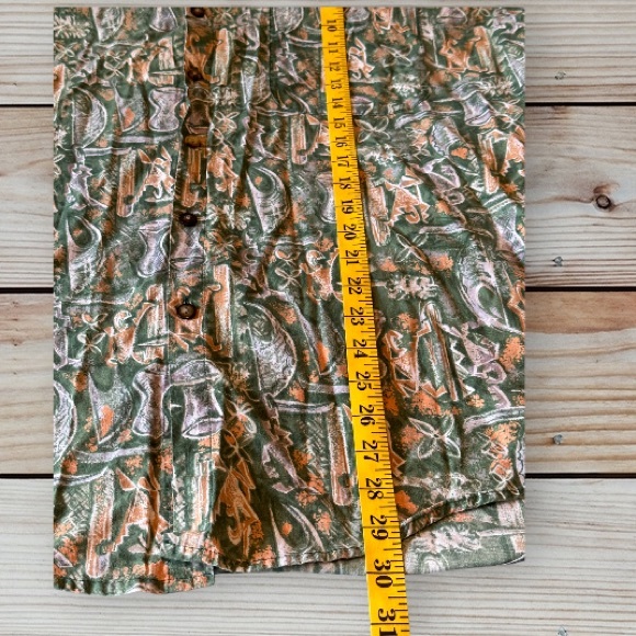 603. Vintage Local Motion Hawaii Men’s Aloha Button down Short Sleeve Shirt - Picture 2 of 8